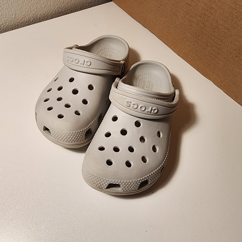 Crocs Kids Classic Clog - Light Gray